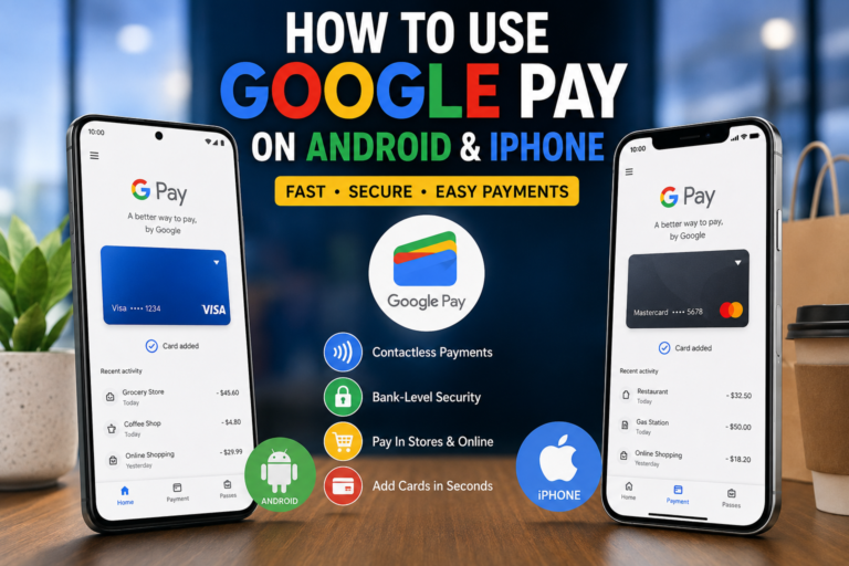 How to Use Google Pay on Android and iPhone (Complete Beginner’s Guide)