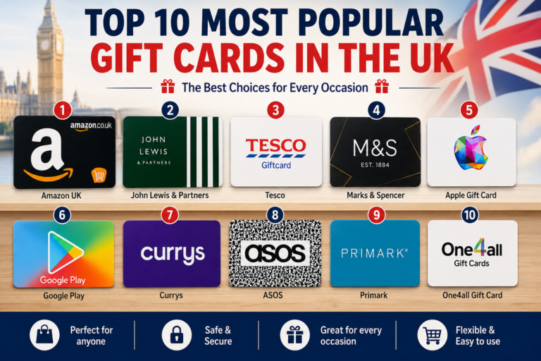 Top 10 Most Popular Gift Cards in the UK (2026 Guide) Top 10 Most Popular Gift Cards in the UK (2026 Guide)